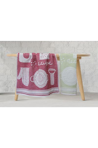 Lucy and Home 2-Piece Kitchen Towel/Drying Set 45x70 Cm