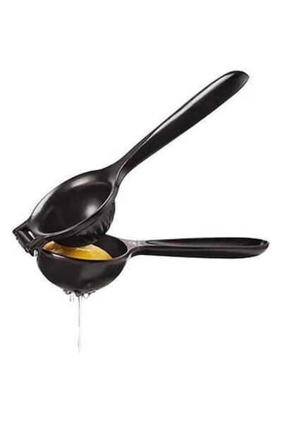 Chefstar Chef Star Lemon Tangerine Squeezer Black Cast Iron