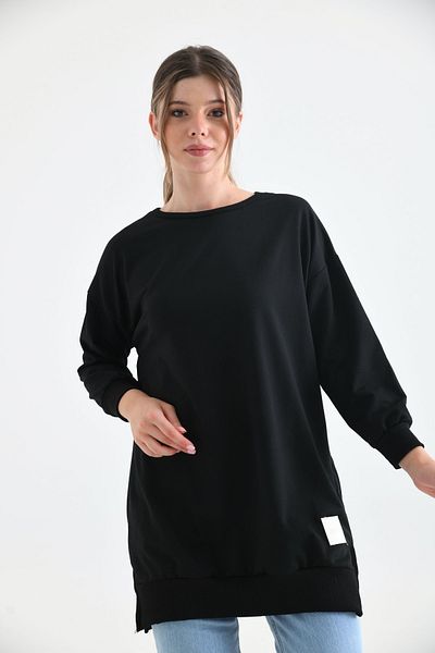 VOLT CLOTHİNG Damska tunika z haftowanym hidżabem