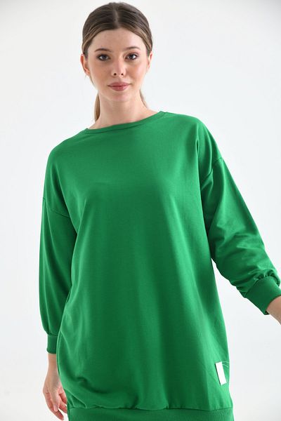 VOLT CLOTHİNG Large Size Embroidered Women's Hijab Tunic