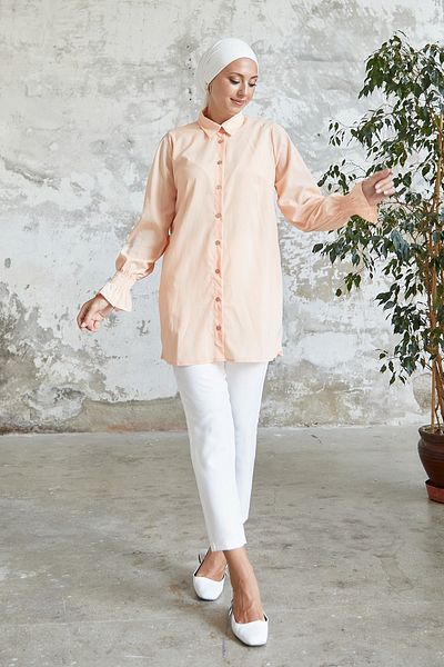 InStyle Πουκάμισο με λαβή Reya σε χρώμα Salmon