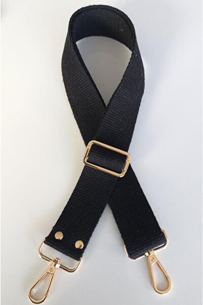 angel çanta aksesuar عمود قطني 120x4 سم ذهبي فاتح معدن أسود