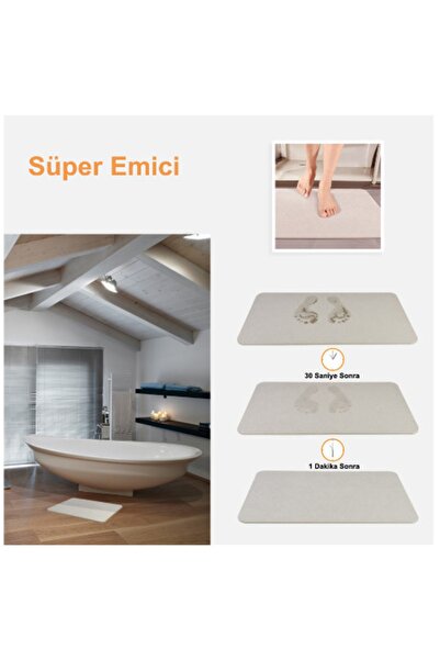 DİATOMPASPAS Sihirli Su Emici Banyo Paspası Tüm Renkler