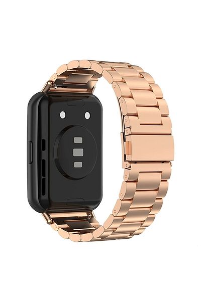 Mi7a حزام من الفولاذ المقاوم للصدأ لساعة Huawei Watch Fit 2 ذات وصلة معدنية