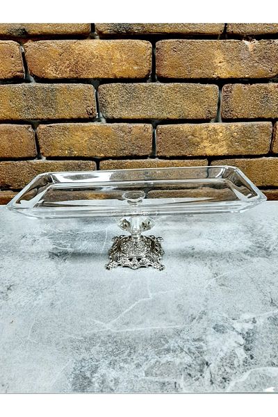 ZEN HOME Avangarde Silver Casted Legs 2 Pieces Baton Presentation Gorgeous Set