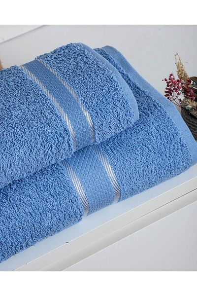 Mira Home 100% bumbac 2 piese Set prosoape de baie turcească pentru duș femei/bărbați 90x150 cm