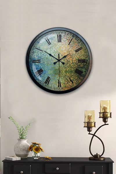 Kasva Concept Gift 40 cm Black Metal Jasmine Wall Clock