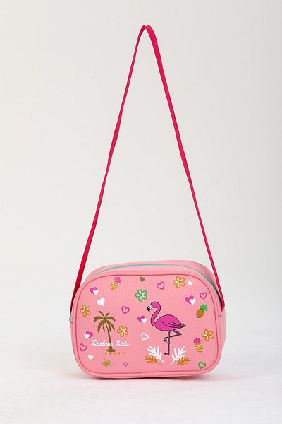 Roxbros Geanta Scoala Primara Flamingo Roz + Lunchbox Fata