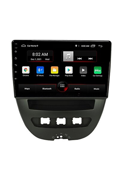 EXVOL Peugeot 107 Citroen C1 Android Multimedya 10 Inc Hd Ips Ekran 2gb/32gb Kamera Hediyeli