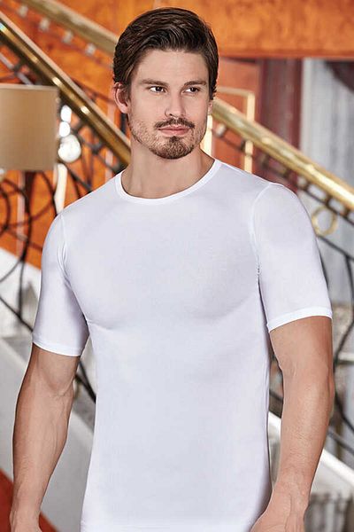 Berrak 1024 Men's Lycra Single Jersey Short Sleeve Crew Neck