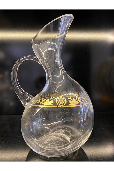 KCD 19 Piece Hand Made Cut Swrovski Stone Water Set Set Hand Made Gold Gold