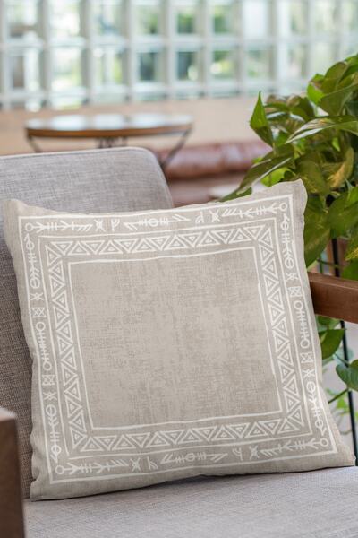 Viva Home 43x43 εκ. Ταϊλανδέζικο υφαντό ύφασμα Premium Μαξιλαροθήκη διπλής όψης Bohemian Krl217