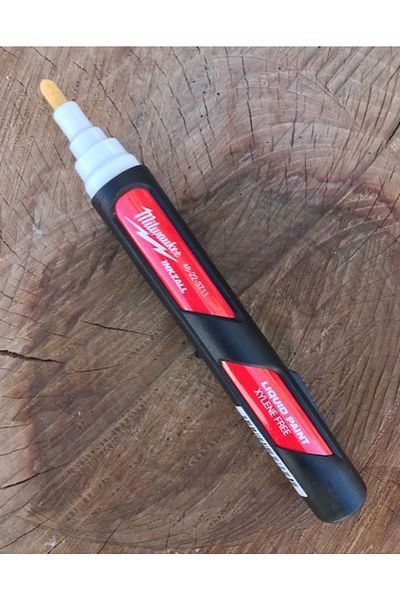 Milwaukee Ball Permanent Marker Scratch Pen Metal Glass White Color