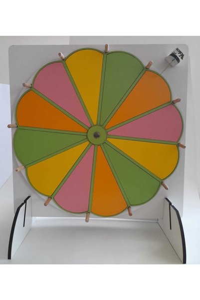 eryatex Educational Game Fun Wheel - Colorful Summer/sil Wheel Fortune Writable and Erasable Wheel Fortune Game