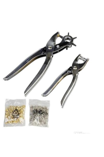 Belt Strap Drilling Rivet Eyelet Throwing Wheel Punching Set