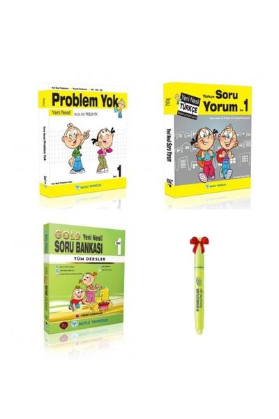 Mutlu Yayıncılık 1.sınıf Problem Yok Soru Yorum Gold Tüm Dersler Set