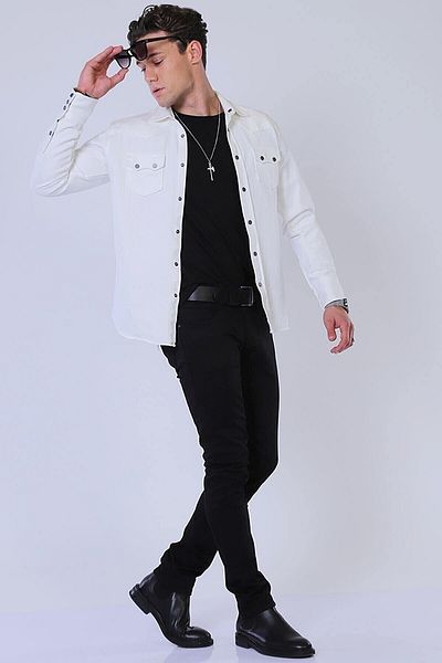Twister Jeans Panama 731 T - Μαύρο Ανδρικό Τζιν Παντελόνι με Λύκρα και Στενή Εφαρμογή