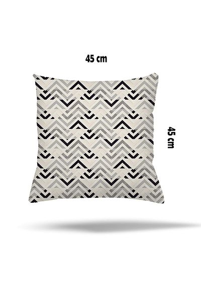 on the clouds Model geometric de faianță în zig-zag - Covor de pernă cu fermoar ascuns