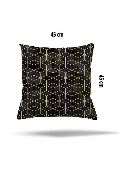 on the clouds Față de pernă africană cu fermoar ascuns cu model geometric de marmură