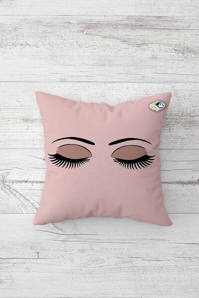 on the clouds Eyelash Pattern One Side Printed Hidden Zipper Pillowcase Throw Pillow Sofa Pillowcase