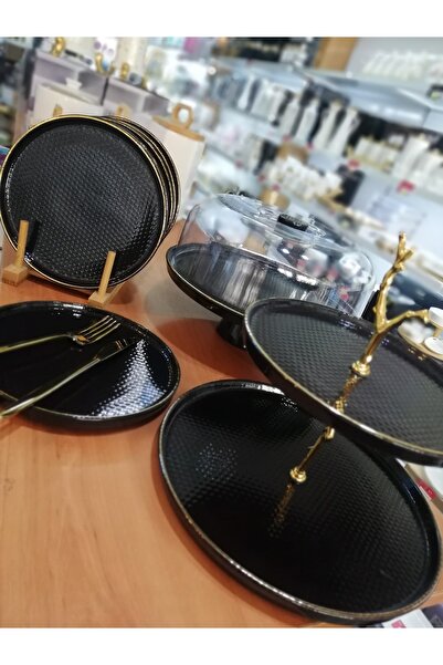 KESEN ZÜCCACİYE Acar Nordic Trend Black 8 Piece Treat Set