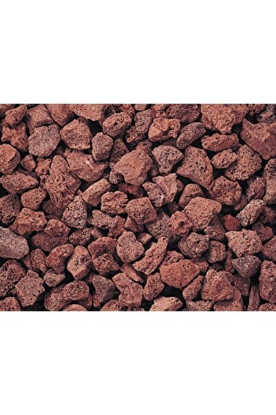 Asenya Kırmızı Pomza Taşı 25 Kg 15-25 Mm Volkanik Ponza Lav Taşı Kaktüs Sukulent Pomzası Cüruf