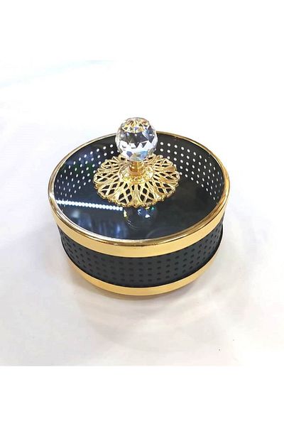 Zeyve Yakut Round Glass Lid Sugar Bowl 14cm