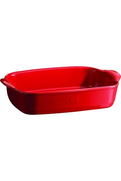 Emile Henry Oven Dish Rectangular 30 X 19 Cm Red/burgundy -349650