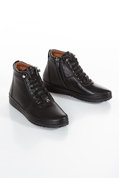 İLOLİCA Hakiki Deri Günlük Topuksuz Spor Kadın Bot