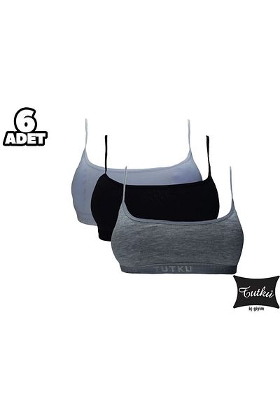 Tutku 0847 Model Girl's 6-piece Padded Training Bra Set