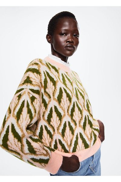 MANGO Woman Pulover oversize cu model