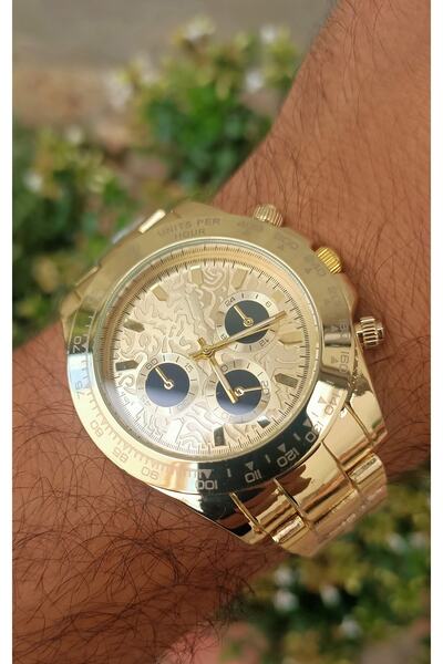 pullmarkt ساعة يد فولاذية للجنسين ساعات يد تناظرية Dayto