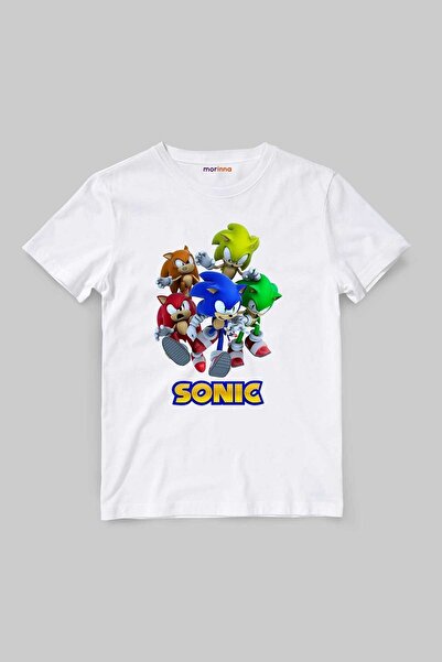 Morinna İm تي شيرت للأطفال بشخصيات سونيك Mr-14