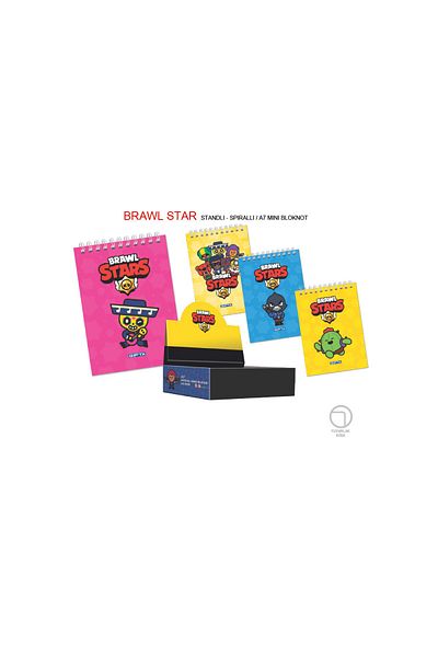 Gıpta Brawl Stars Spiral A7 40 Sheets Lined Memo Pad Notebook