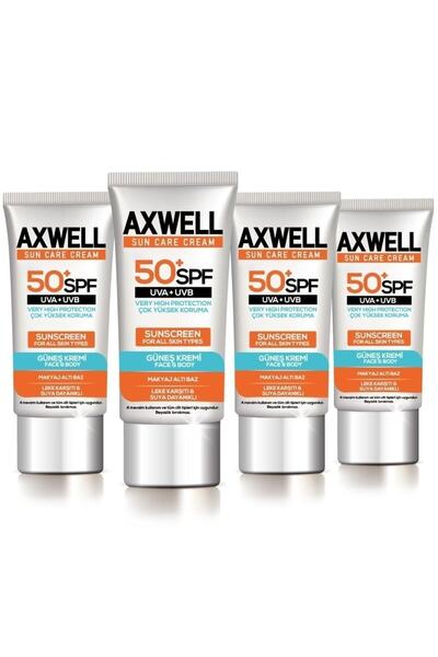 AXWELL Spf 50+ 4 Lü Fırsat Seti Leke Karşıtı Nemlendirici Yüksek Koruma Güneş...