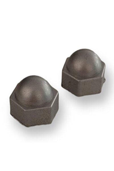 Seas Door Çelik Kapı Çekme Kol Vida Somun Kapağı Gümüş Renk - 2 Adet - Plastik