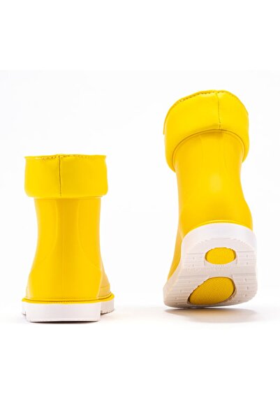 IGOR Unisex Çocuk Sarı Su Geçirmez Yağmur Kar Çizmesi  W10225 Bimbi Nautico