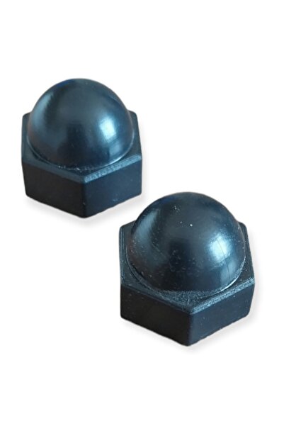 Seas Door Çelik Kapı Çekme Kol Vida Somun Kapağı Siyah Renk - 2 Adet - Plastik