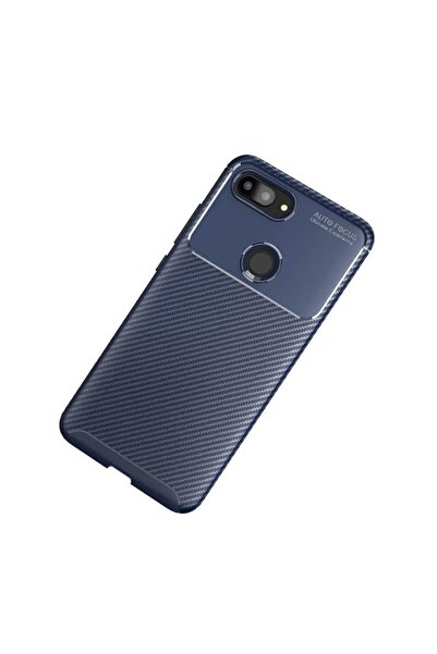 kılıffuarı حافظة متوافقة مع هاتف Xiaomi Mi 8 Lite بتصميم كربوني وغطاء سيليكون...