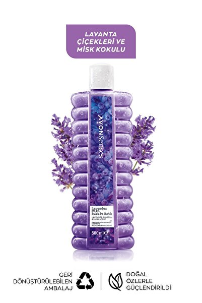AVON Senses Lavender Calm Lavanta Kokulu Banyo Köpüğü 500 Ml. İkili Set
