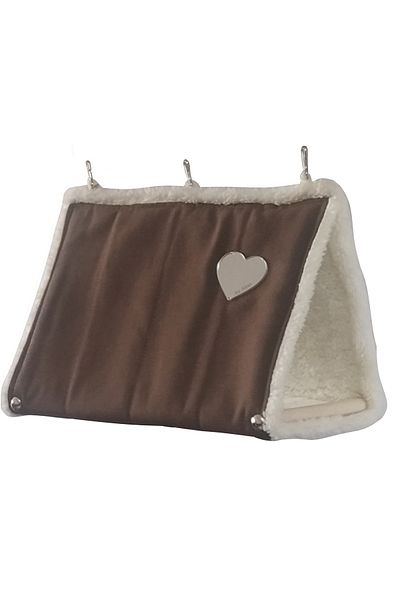 Akat Cosy Cuddly Medium Size Brown+cream Parrot Hammock (sultan, Konur, Pakistan...)