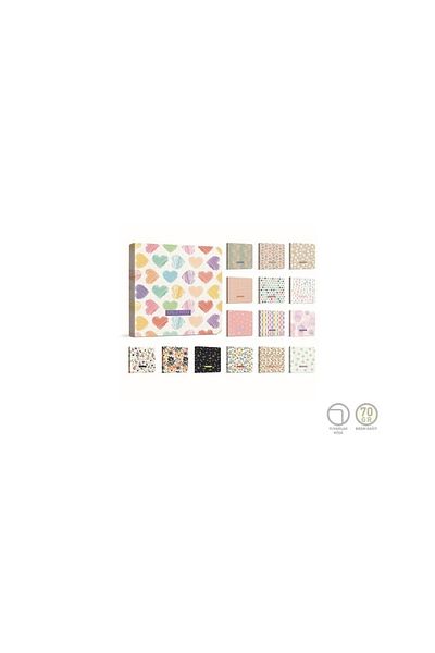 Gıpta Circus Notes Rope Stitched Hard Cover Notepad 15x15cm 120 Sheets Unlined Stand (20 Pack) 5401