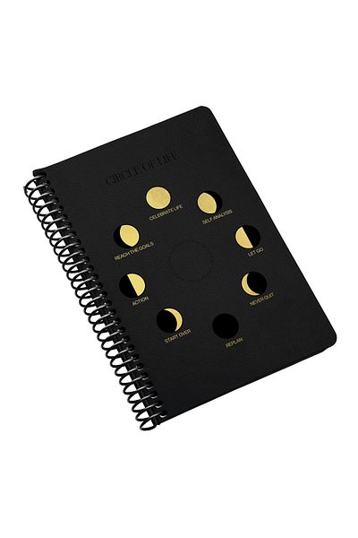 Gıpta Circle Of Life Spiral Leather Cover Notepad 17x24cm 120 Sheets Striped (Pack of 2) 6002