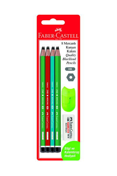 Faber Castell Faber-castell Blisterli Mercanlı Kurşun Kalem Seti 8'lifsc