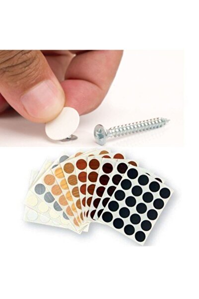 Seçkin Mobilya Yapışkanlı Vida Tapası Parlak Beyaz