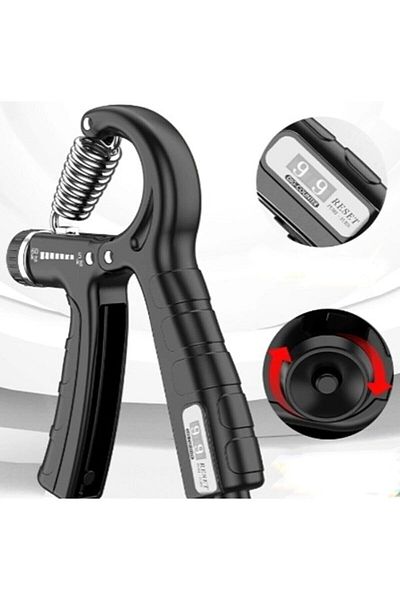 EBRULİ BUTİK06 5-60 Kg Adjustable Comfortable Hand and Wrist Strengthener Fitness Exercise Spring with Counter
