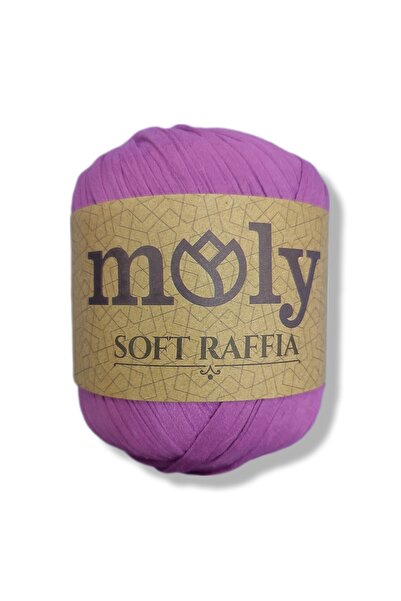 Moly Soft Raffia Ipek Çanta Supla Runner Rafya Ip 50gr | Lila |