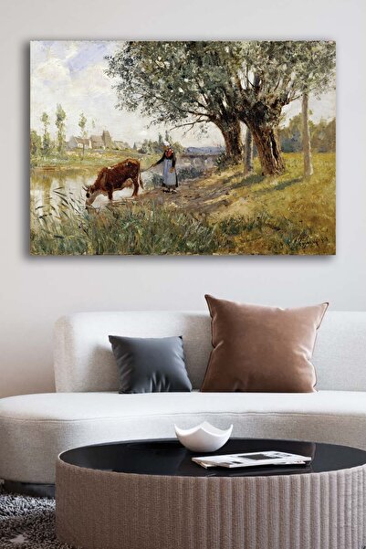 Sanat Tablo Kanvas Tablo Baskılı Modern Doğa Manzara Yağlıboya Ev Ofis Otel D...