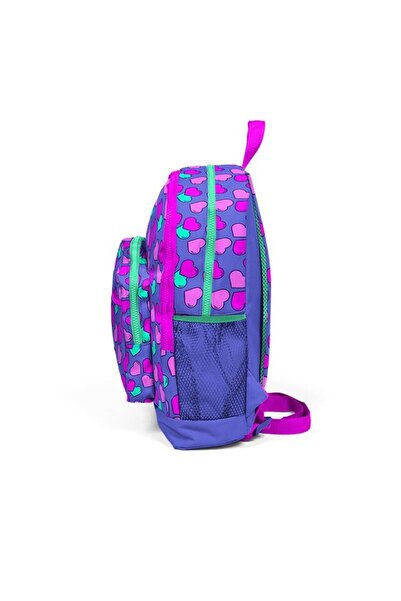 Coral High 23463 Kids Lavender Pink Heart Patterned Four Compartment O