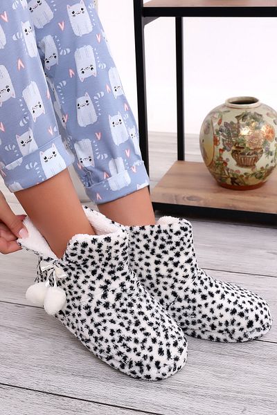 Wordex Rd Eb321 Γυναικείες παντόφλες με κουκκίδες Home Boots Home Shoes